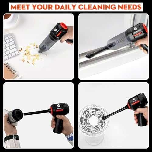 Нова Безжична прахосмукачка 8 аксесоари, 9000PA всмукване за кола дом