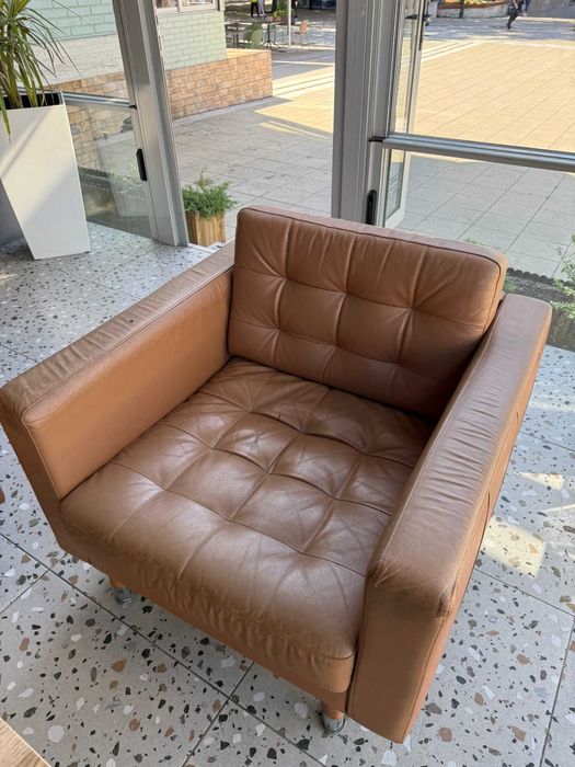 Кожен фотьойл IKEA