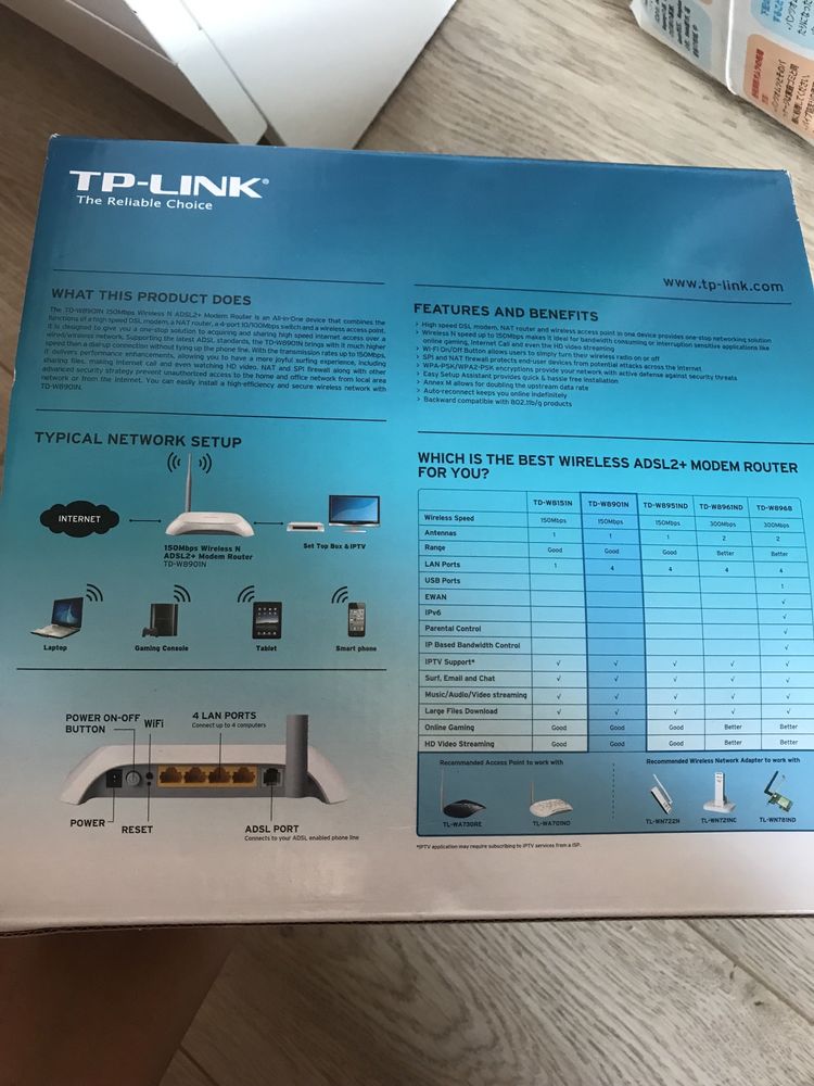 Mодем TP-Link маршрутизатор