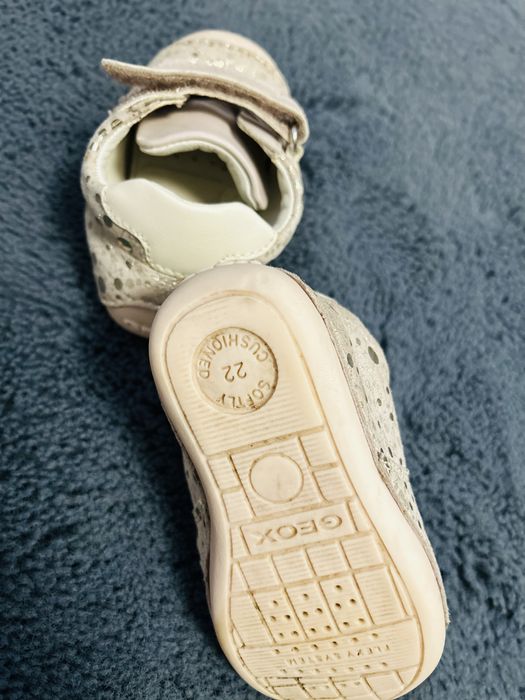 Pantofi Geox piele intoarsa copii 22