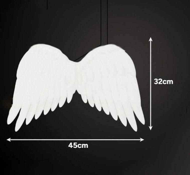 Costum/set ingeras: aripi inger (pene) + coronita pentru copii