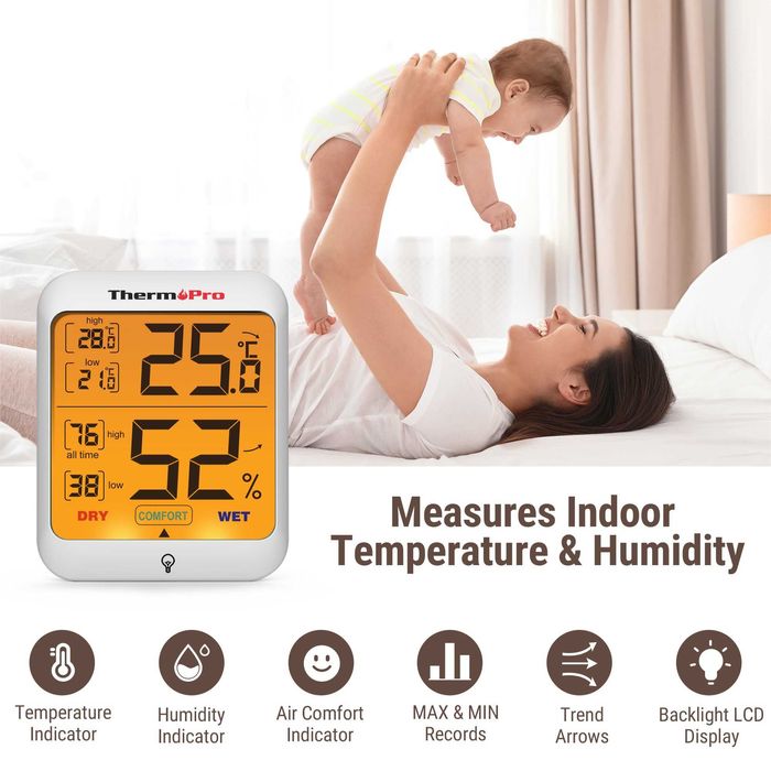 Дигитален термометър с хигрометър - ThermoPro TP53