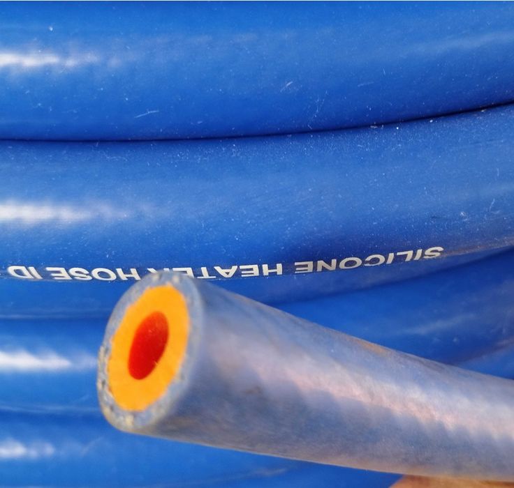 Шланг силиконовый высокотемпературный для авто, печек  8x18 мм, 20 м