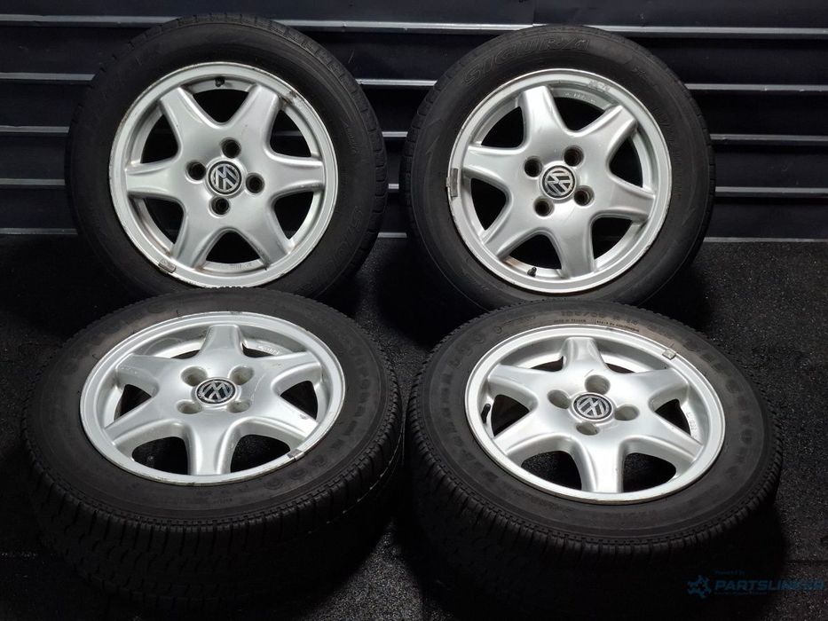 Jante din aliaj cu cauciucuri 185/60 R14 4X100 VOLKSWAGEN POLO 6N2 1999 - 2001 6Jx14H2 ET38 6K0601025M