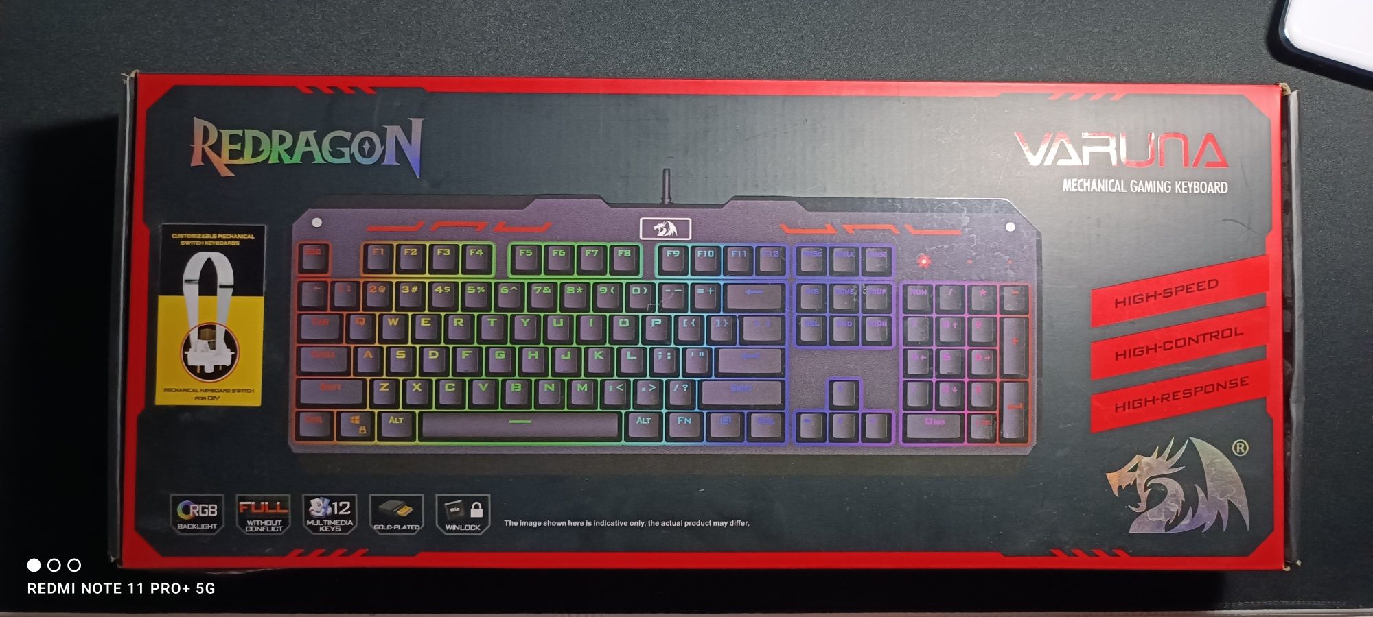 Tastatura mecanica redragon varuna black
