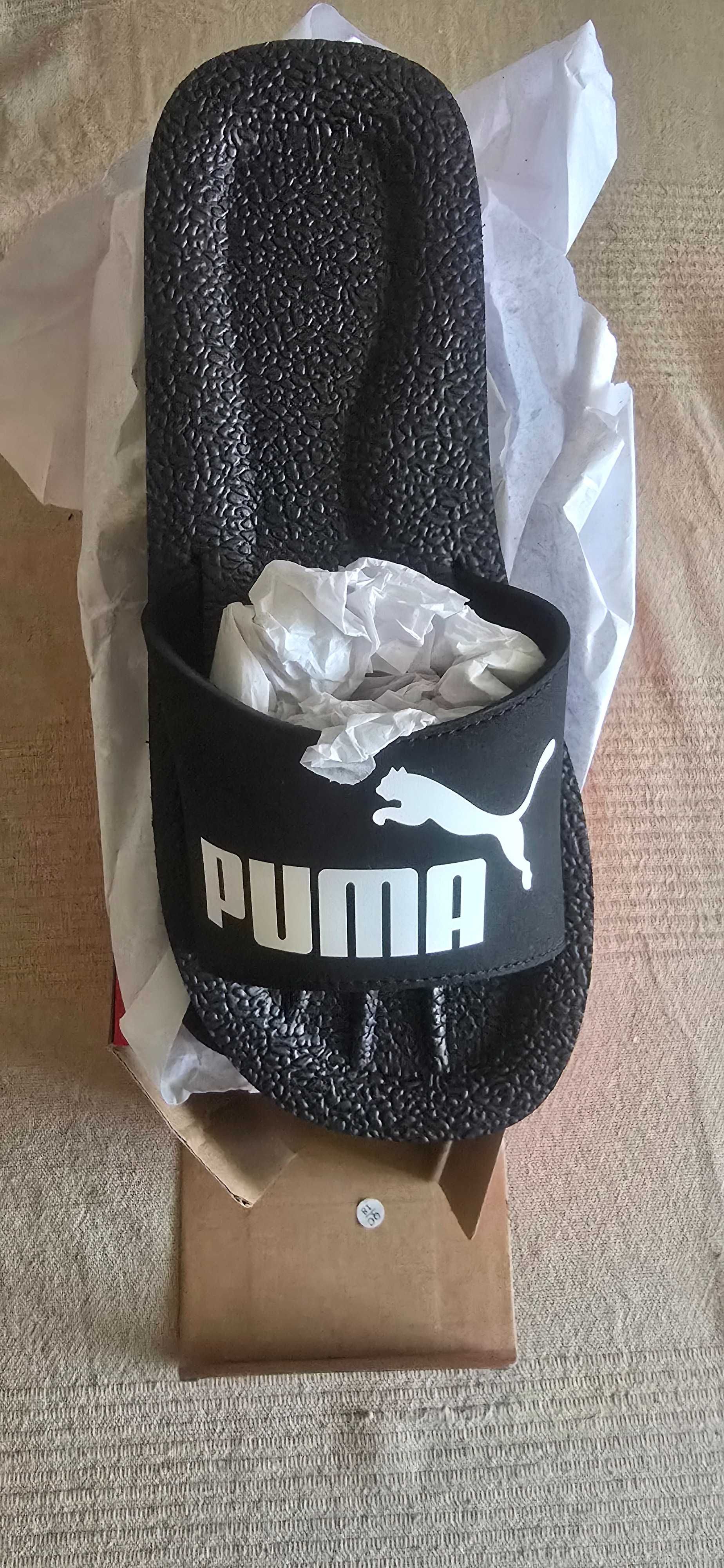 Чисто нови чехли PUMA Purecat 360262, размер 43, черно и бяло