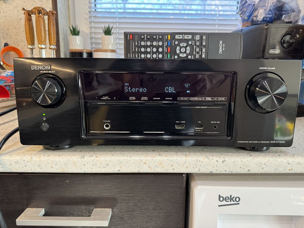 Denon AVR-X1100 Bluetooth Wi-Fi Качествен ресивър