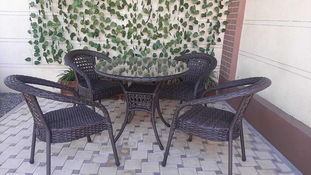 Комплект садовой мебели AIKO DECO: стол и стулья | Оригинал