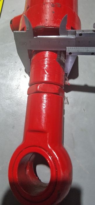 Cilindru hidraulic 1100 mm închis deschidere 800 mm tija 40 mm Diametr