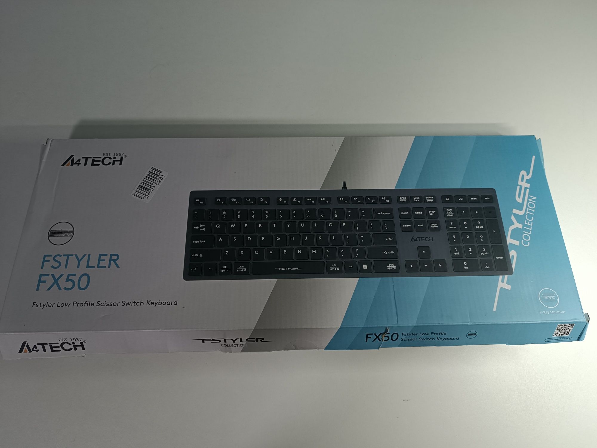 Клавиатура A4Tech FX50, НОВАЯ, мембранная, серая