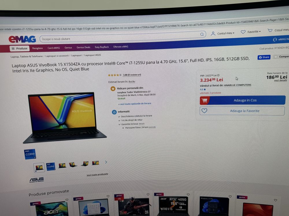 Laptop Asus Vivobook 15 i7