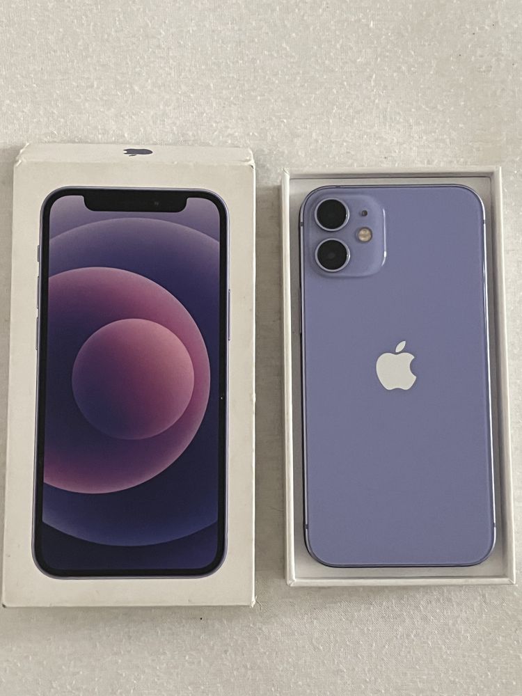Iphone 12 mini 128 gb  в добро състояние без драскотинисъс котия