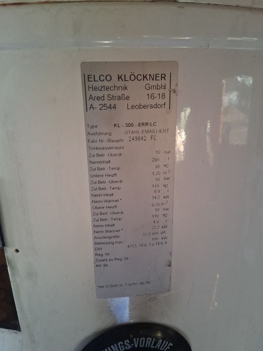 Boiler sau pufer de 200 sau 300 de litri cu 1 si cu 2 serpentine