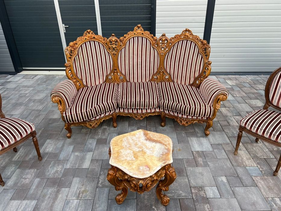 Canapea sufragerie Baroc inclus masa și scaune