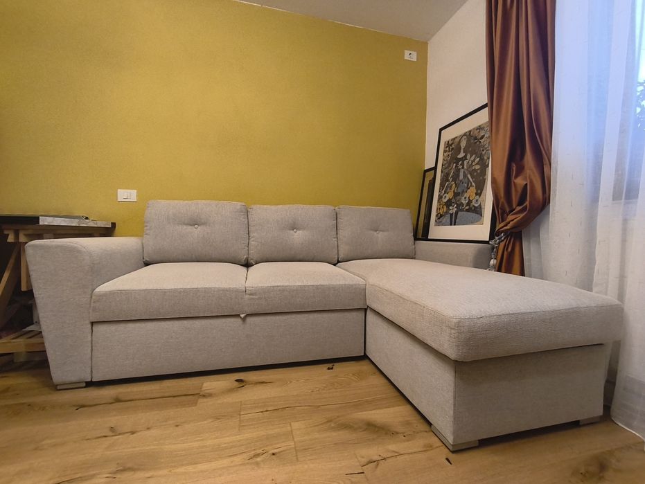 Colțar cu 3 locuri din material textil