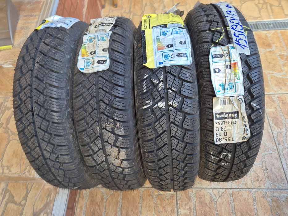 Vând cauciucuri 155/80/13 M+S noi nouțe imp Germania