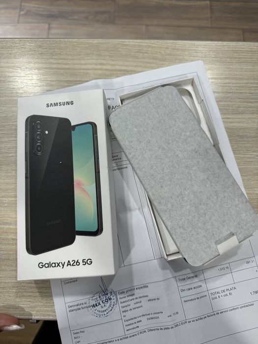 Samsung A26, 6GB RAM, 128GB, 5G, Black, NOU/Neactivat!!!