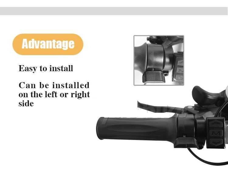 Палец за газ универсален 12V 24V 36V 48V 52V 60V 72V