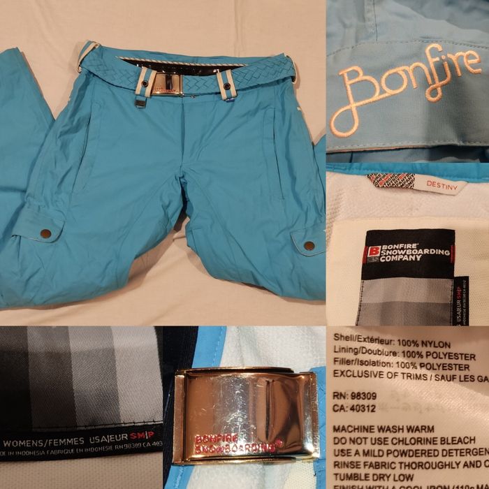 Pantaloni Bonfire Destiny mărime S/M Snowboard placa munte iarna
