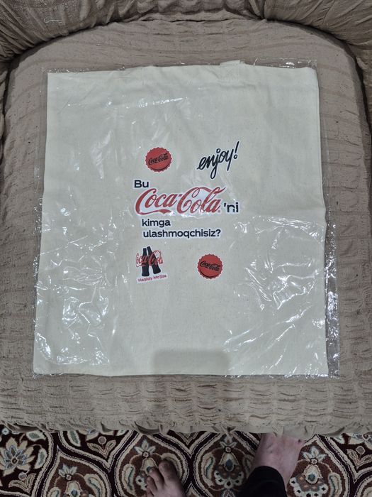 Шоппер с логотипом кока-кола