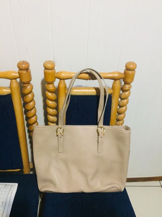 Нова чанта естествена кожа с косъм пони