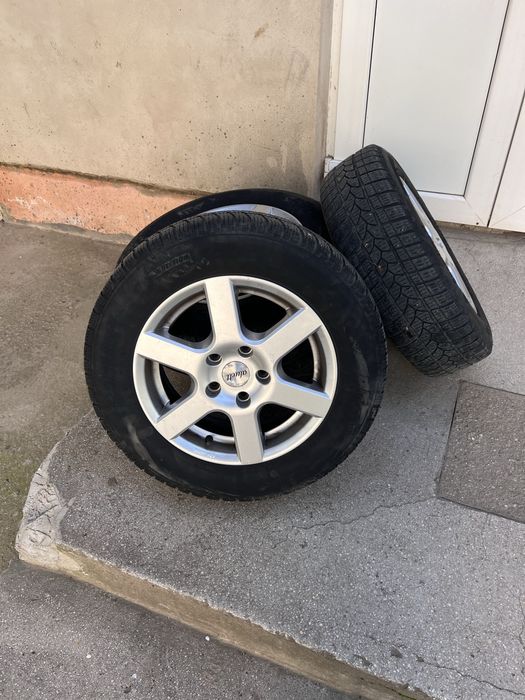 Jante pe 15 5x112 cu tot cu cauciuc de iarna