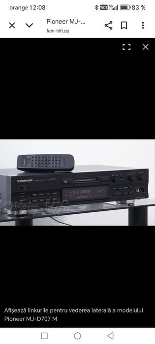 Vând minidisc Pioneer mj-d707