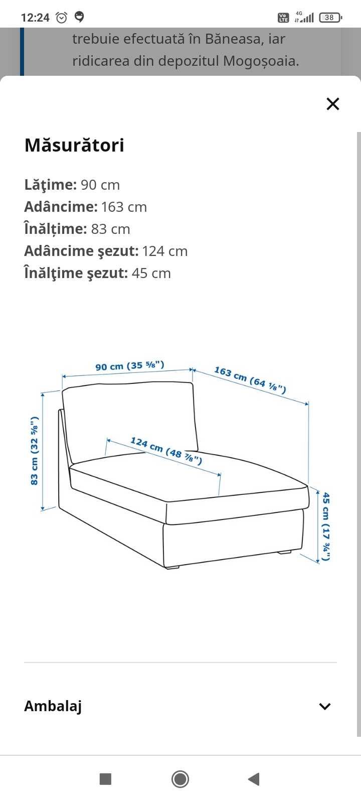 Șezlong confortabil Ikea