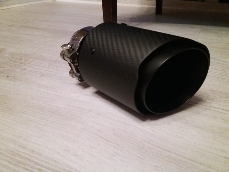 Tipsuri Ornament Evacuare  design carbon negre Tobe, Tips