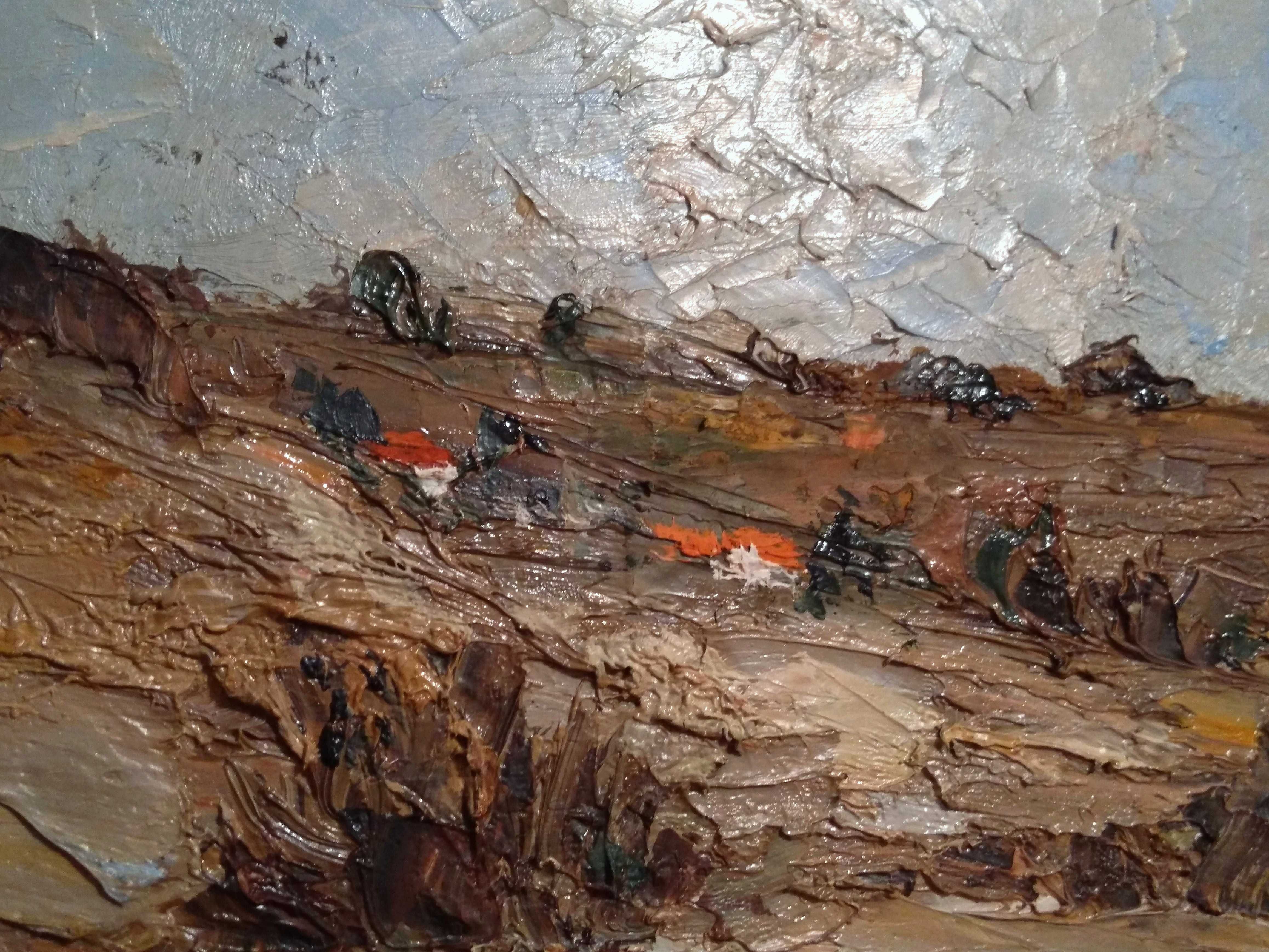 Tablou Lucian Grigorescu ‘Peisaj de toamna’ -Lucrare in ulei deosebita