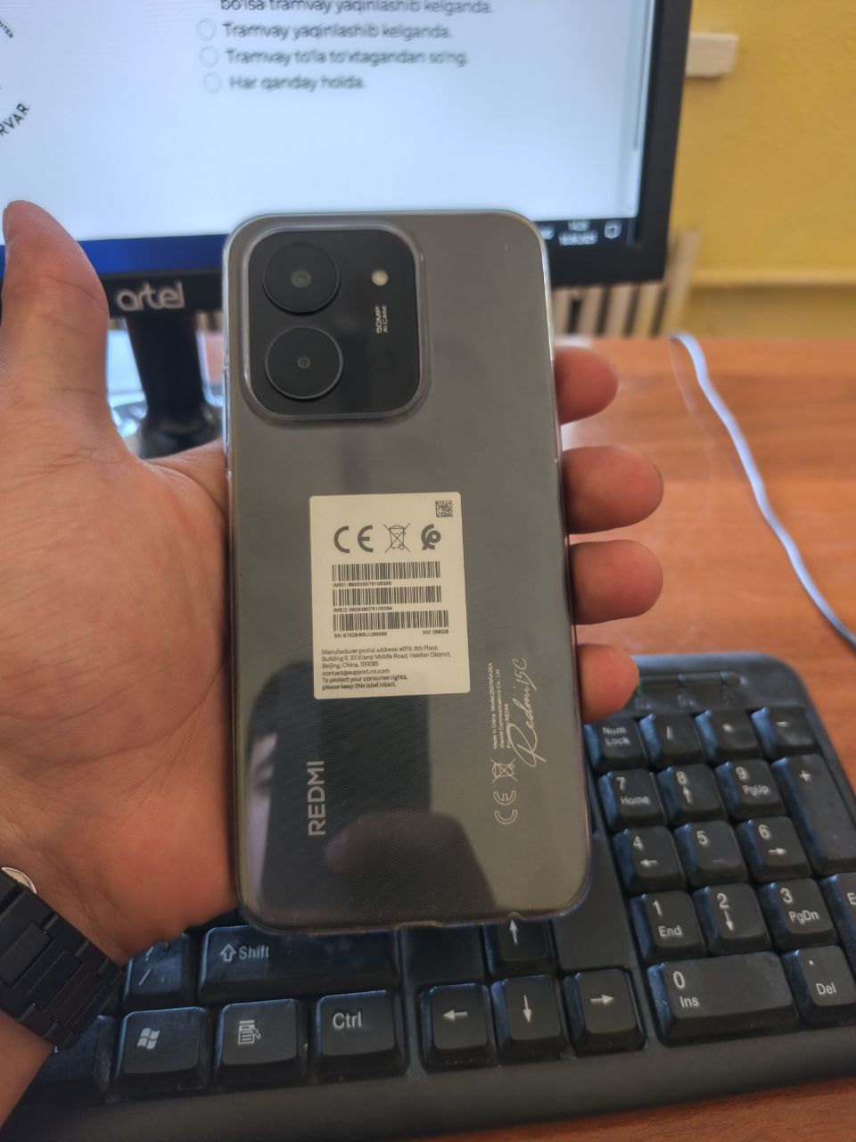 Redmi 15 yangi kar dak