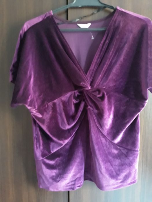 Bluza catifea violet