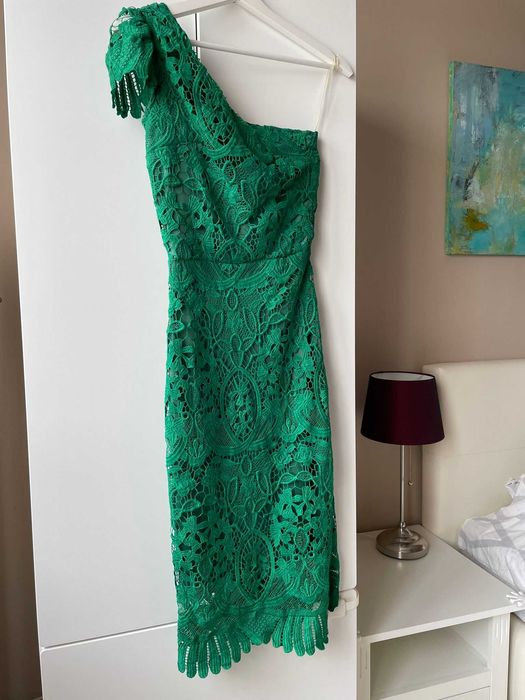 Rochie midi elegantă dantelă XS