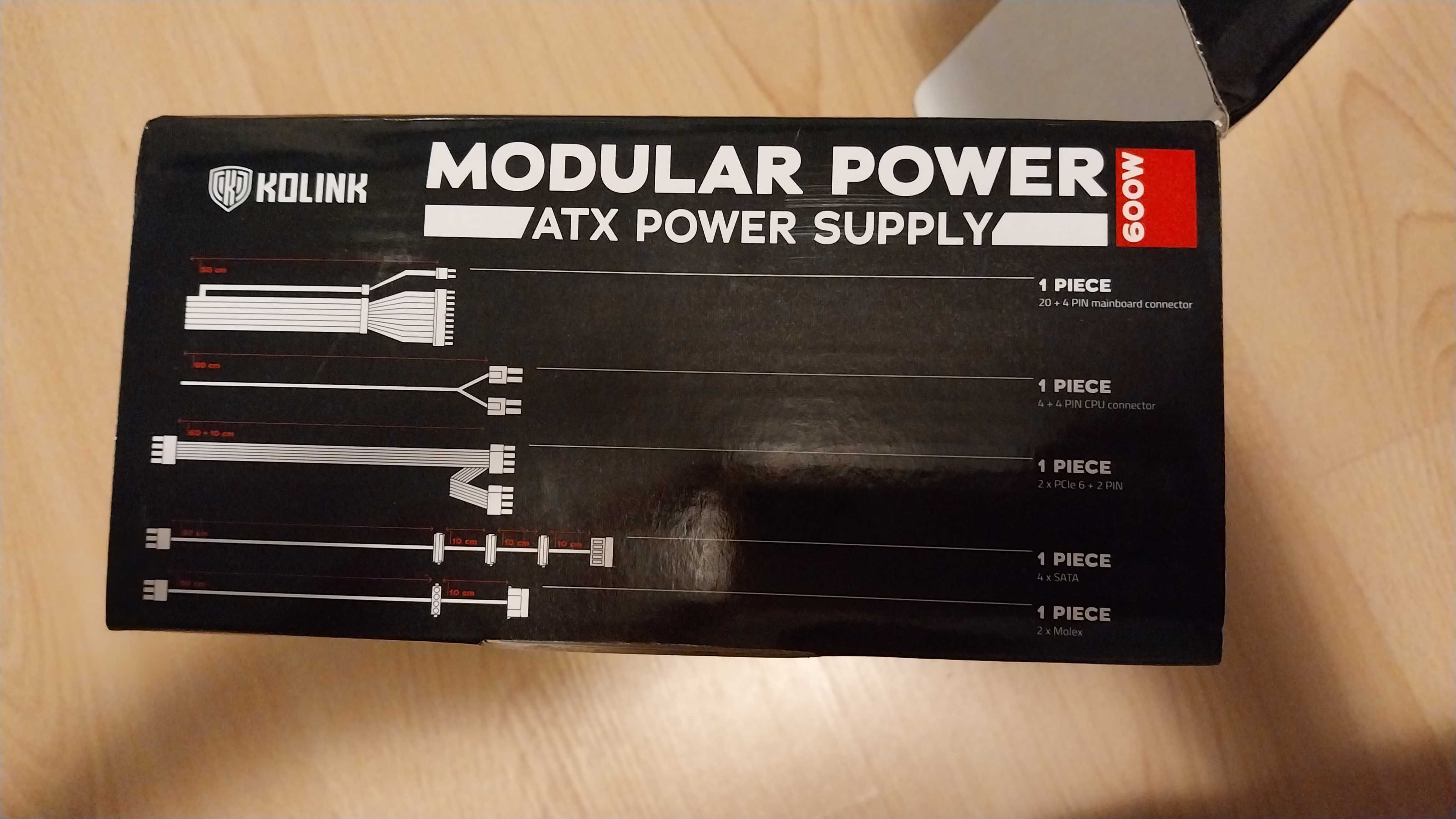 Захранване Kolink Modular Power 600W 80 PLUS Bronze