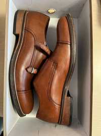 Pantofi double monk strap human scales Suedia 43