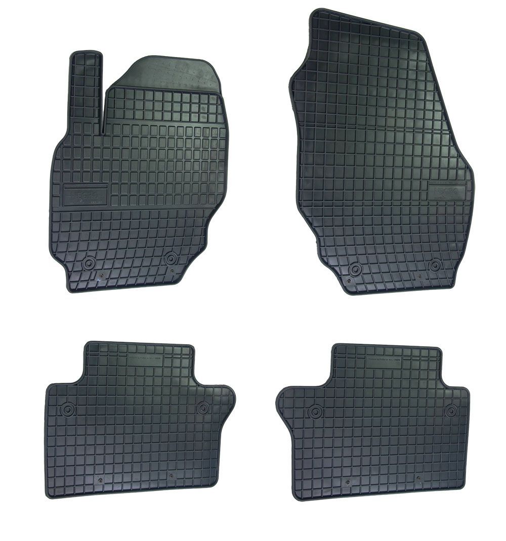 Set covorase auto din cauciuc Volvo S80 2 2006-2016, S60 II 2010-2018, V70 3 2007-2016, Xc70 2006-2016, presuri BestAutoVest, negre, 4 buc.
