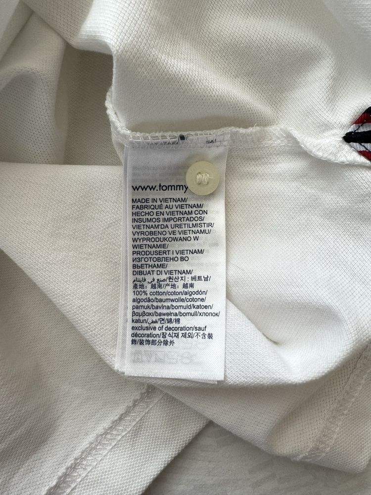 Мъжка бяла тениска Tommy Hilfiger размер 4XL