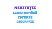 Meditații- Bac, Evaluare Națională