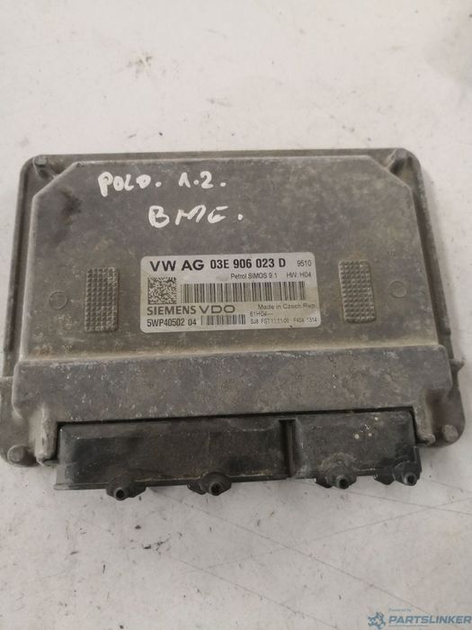 Calculator ECU VOLKSWAGEN POLO (9N_) [ 2001 - 2012 ] 12V (AZQ, BME) 47KW|64HP SIEMENS 5wp40502 OEM 03e906023d