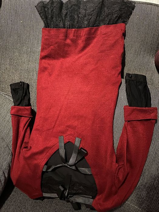 Зимна рокля с дантела