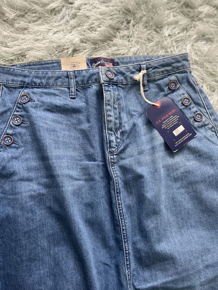 Нова! Дълга дъкова пола U.S. POLO ASSN.- размер W40