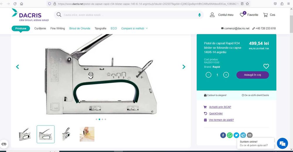 Capsator Rapid R34 Suedia