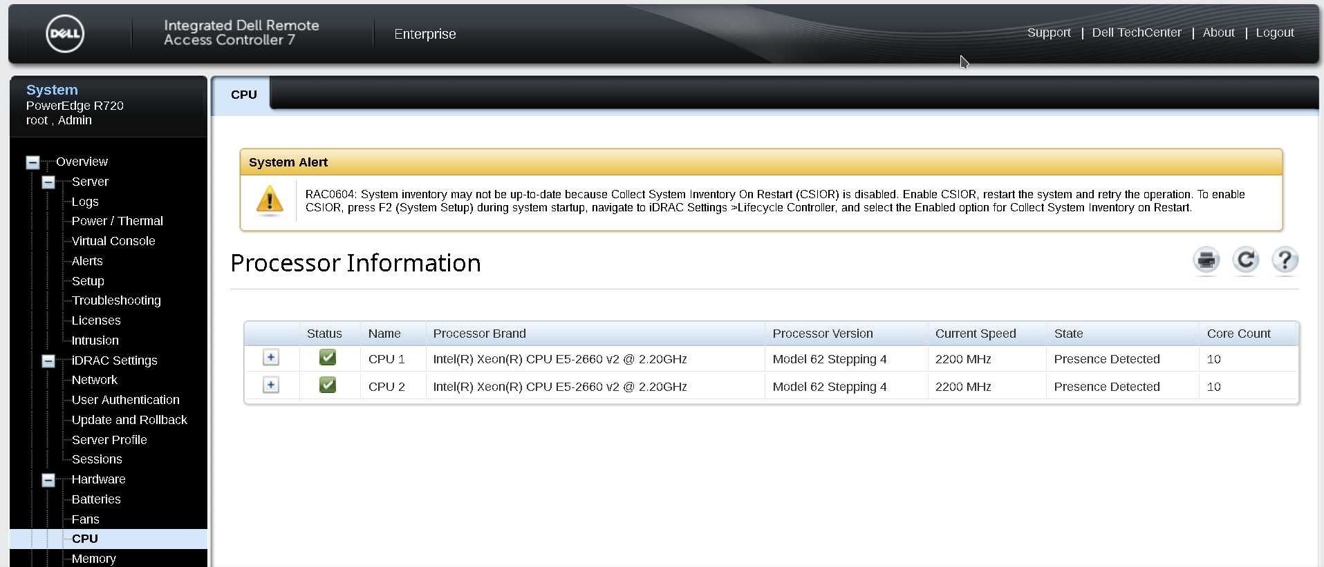 Server Dell Poweredge R720, 8 x LFF, 2 x PSU, Raid PERC H710