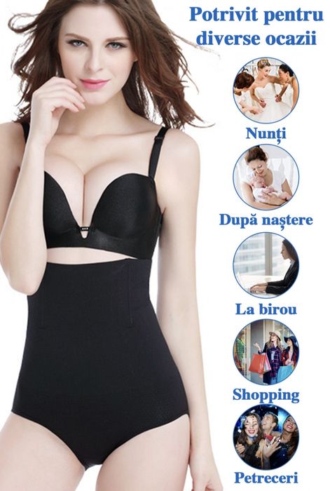 Lenjerie Modelatoare Noi, cu efect de compresie, Negru sau Bej