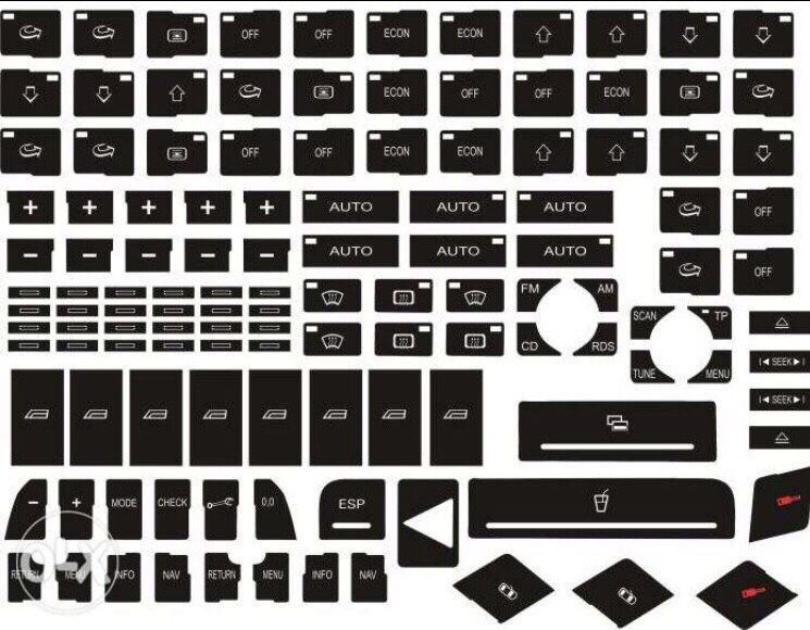 Stickere reconditionare butoane Audi si VW &