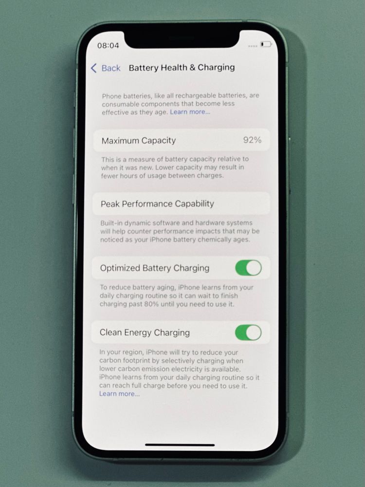 iPhone 12 Mini бял 92% battery