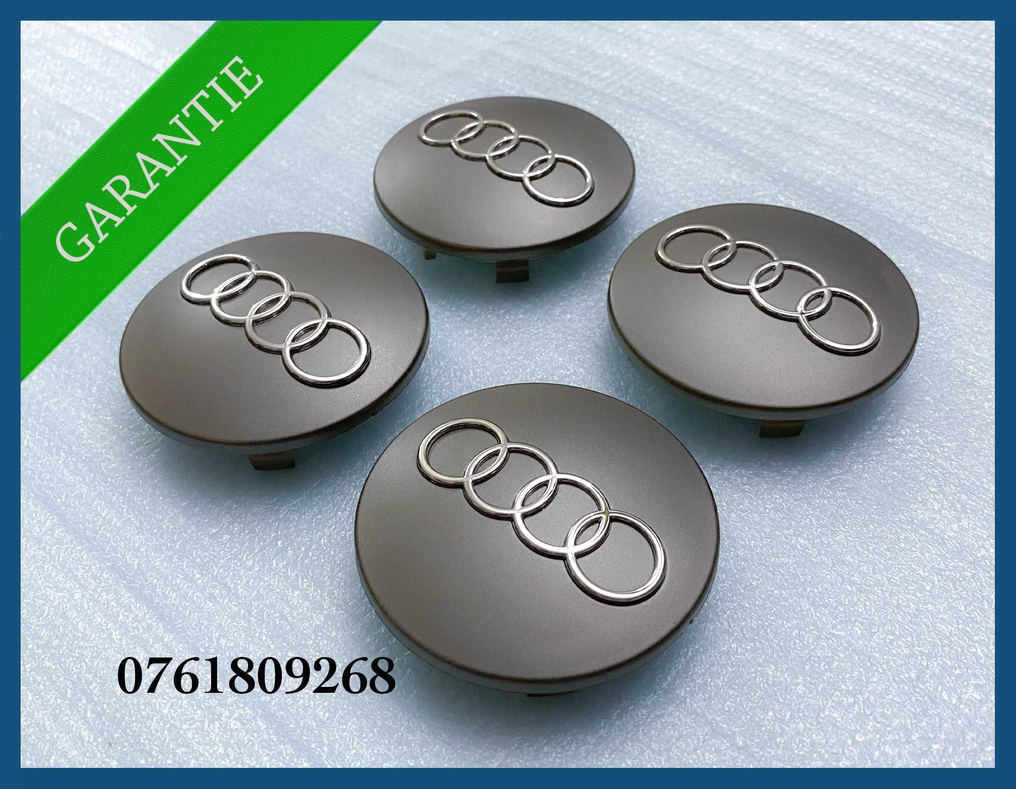 Set 4 capace 68mm 8D0601170 jante aliaj Audi A3 A4 A5 A6 A7 8 Q3 Q5 Q7