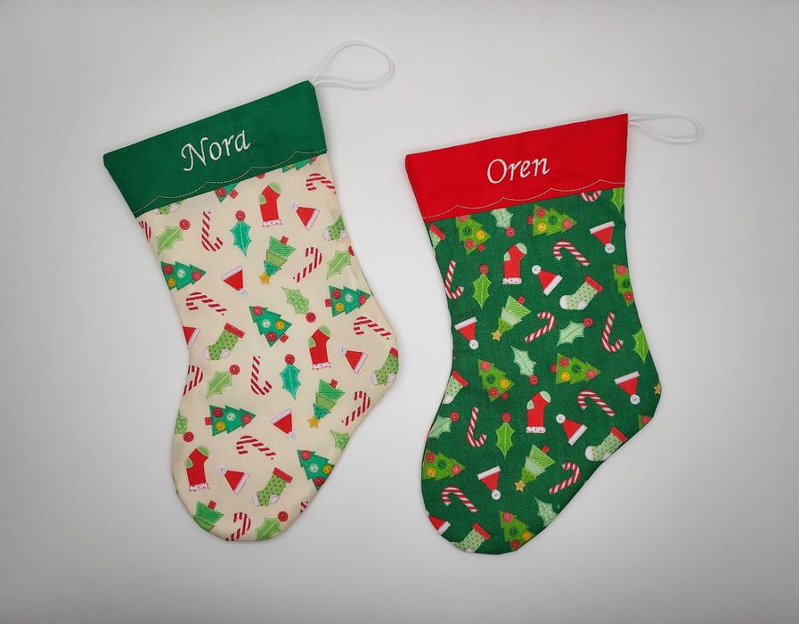 Персонализирани Коледни чорапи с име