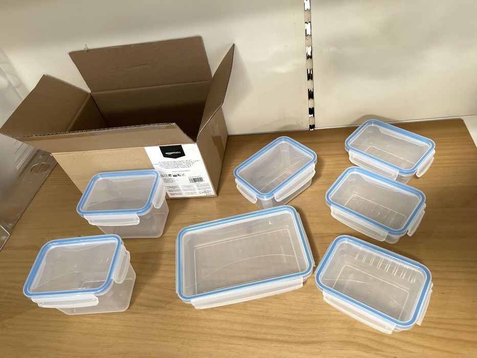 Set 7 caserole cu inchidere ermetica Amazon Basics Elvetia