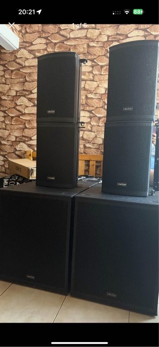 Boxe, sistem audio vector 1800w rms